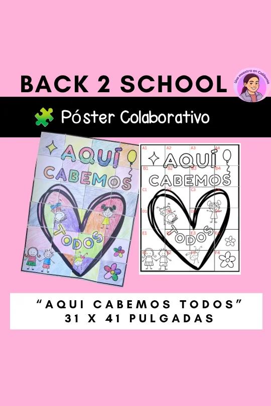 Poster Colaborativo "Aqui cabemos todos"