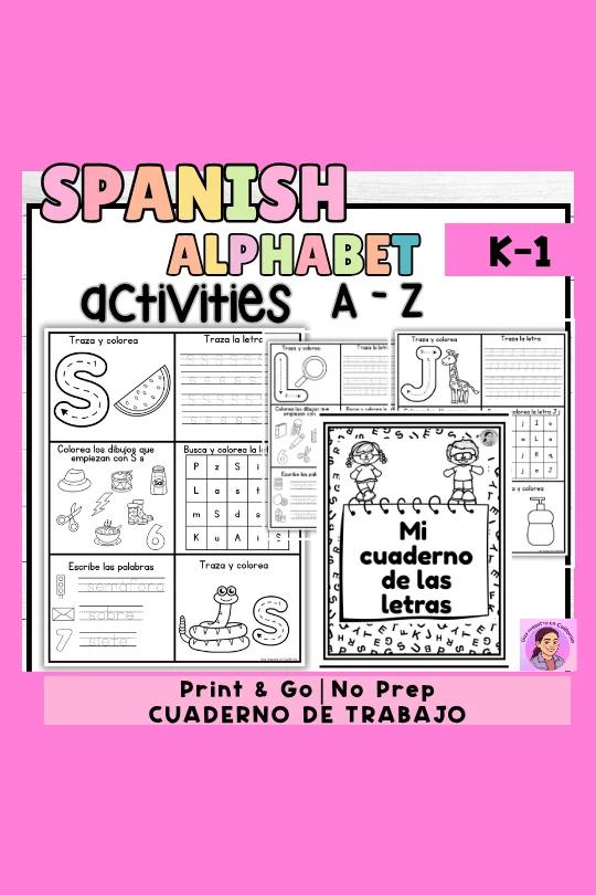Spanish Alphabet Worksheets | El Alfabeto | Hojas de trabajo